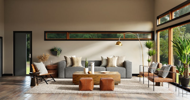 Freshly cleaned living room by Supreme Furnishings